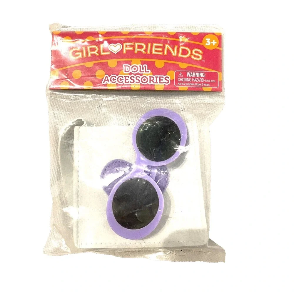 girl friends doll accessories fits‎ most 18 in dolls purse & sunglasses